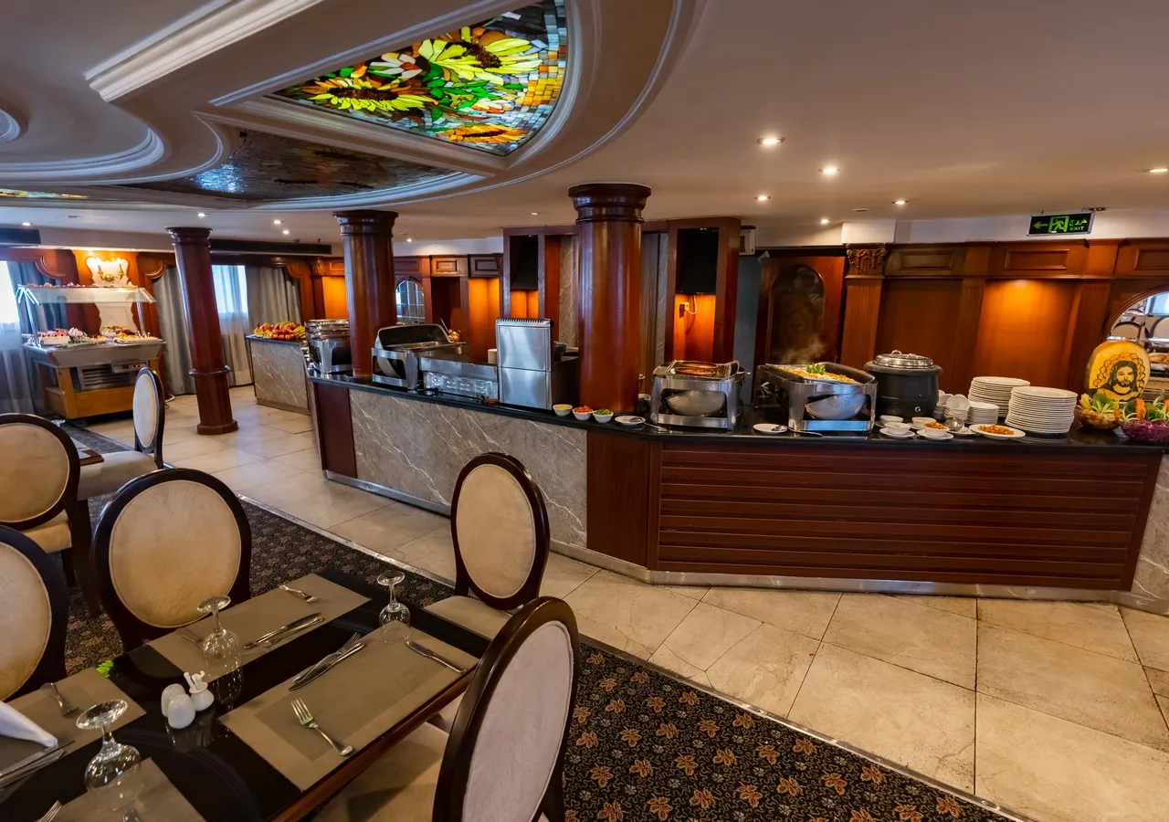 Restaurant aboard the MS Monica Nile Cruise Nile cruise